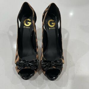 Guess Bow High Heels Leopard